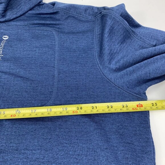 Vineyard Vines Mens Quarter Zip Pullover Grid Fleece Blue XL Polyester 1K2118 - Picture 14 of 16